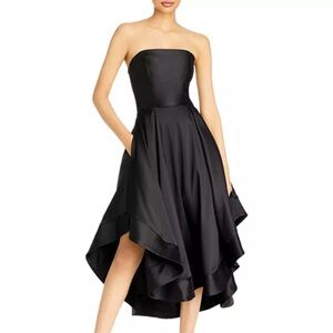 Aqua Bloomingdales Mikado Strapless Midi Gown